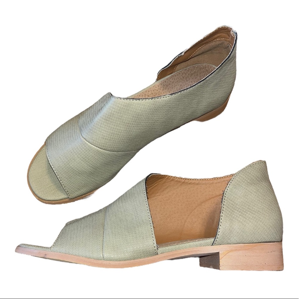 Mi.iM Harley Open Toe Side Cut Out Slip On Bootie